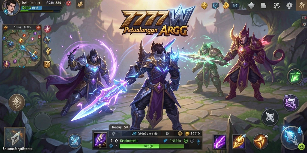 Tangkapan layar gameplay mendebarkan di dunia 7777W.