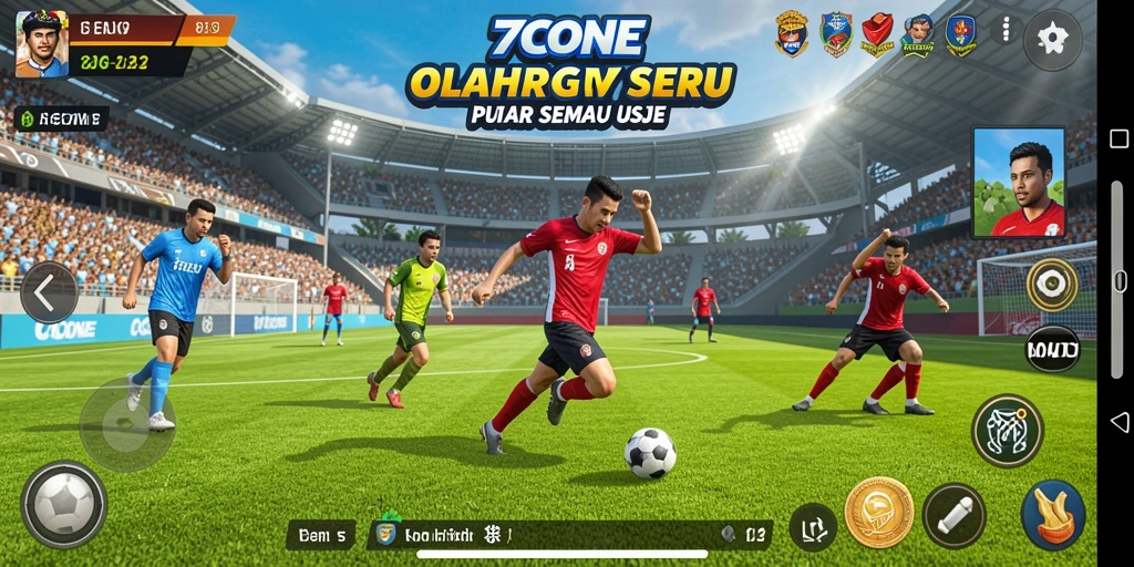 Screenshot gameplay 7CONE menampilkan aksi seru dalam olahraga.