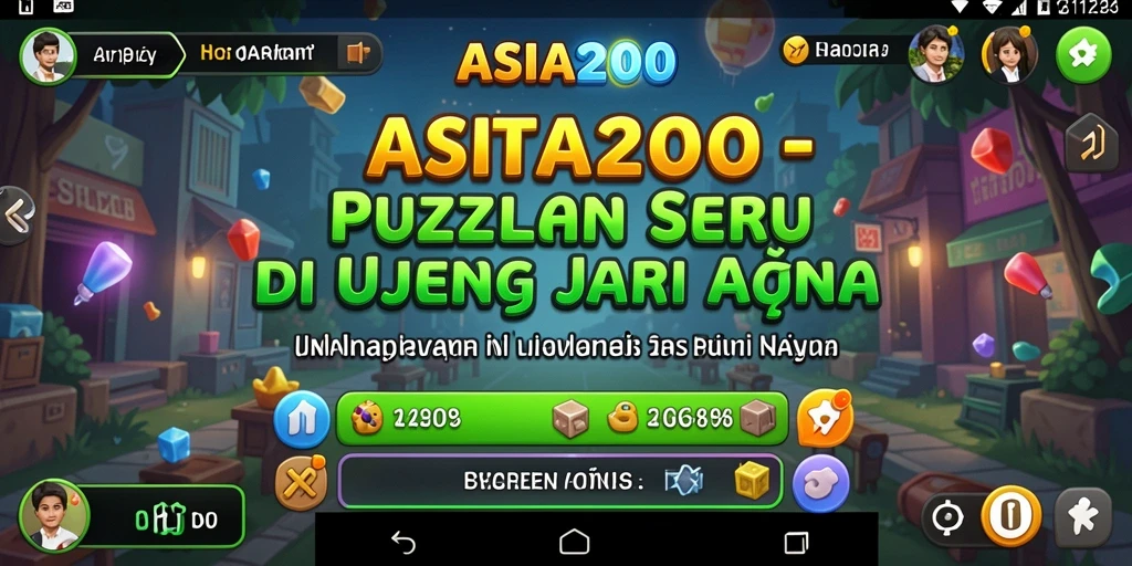 Screenshot gameplay ASIA200 menampilkan tantangan Puzzle menarik.