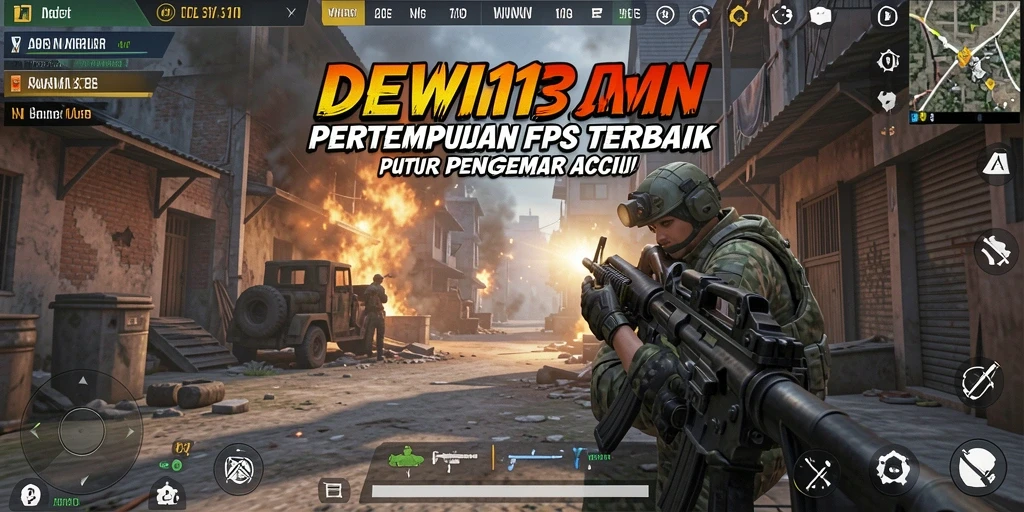 Tangkapan layar DEWI11 menunjukkan adegan aksi yang mendebarkan dalam permainan FPS.
