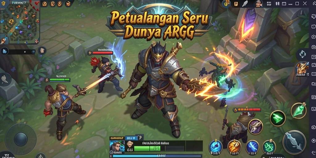 Tampilan gameplay ARPG yang mengasyikkan di FORWIN77.
