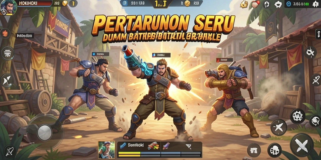 Gameplay HOKIHOKI yang mendebarkan dalam pertempuran Battle Royale