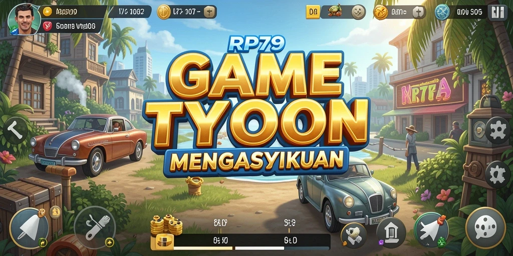 Tampilan gameplay menarik dari RP79 yang penuh dengan strategi Tycoon.